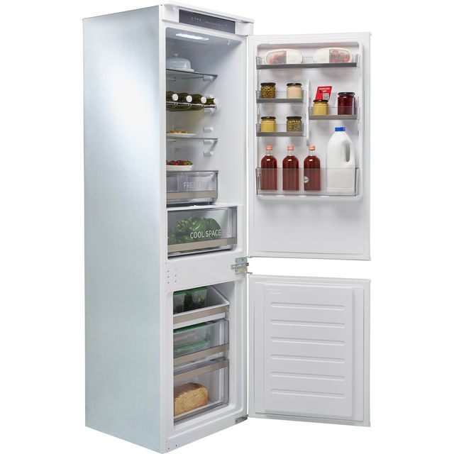 Hoover HOBT5518EWK Integrated 70/30 Frost Free Fridge Freezer with Sliding Door Fixing Kit - White - E Rated - HOBT5518EWK_WH - 1